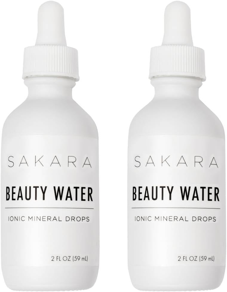 SAKARA Beauty Water Drops, 60 Servings - Trace Mineral Drops for Water, Mineral Water Liquid Magnesium, Chloride, Sodium, Potassium, " Boron Supplements, Liquid Vitamins Multi Minerals Supplement