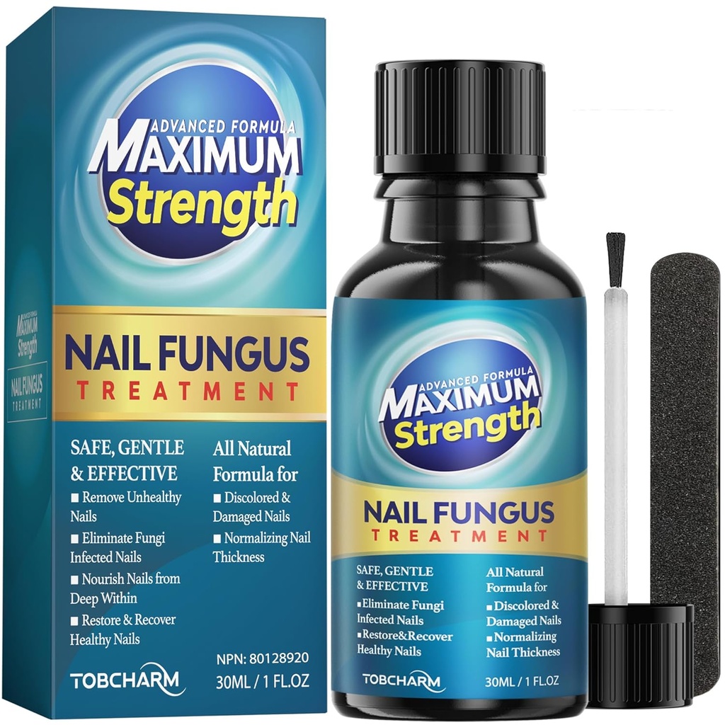 Tratamiento Toenail Fungus Extra Strength, Tratamiento de hongos de uñas, Tratamiento de hongos de uñas para uñas " Fingernails, Tratamiento de uñas fúngicas para uñas, Tratamiento de uñas antifúngica para atletas Pie, Patrón, Roto, Nail dañado " dañado(1oz)