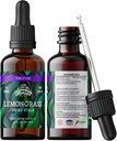 Lemongrass Tincture, Organic Lemongrass Extract (Cymbopogon Citratus) Herbal Supplement, Non-GMO in Cold-Pressed Organic Vegetable Glycerin, 700 mg, 2 oz (60 ml)