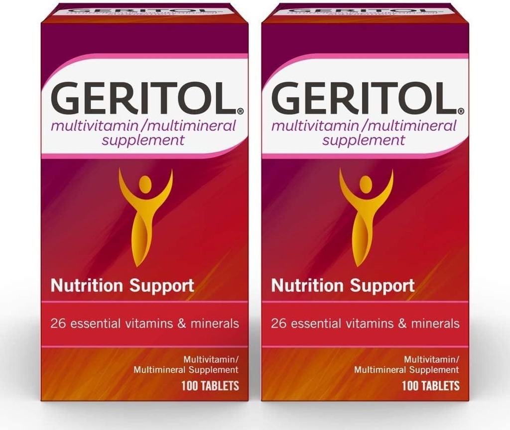 Geritol Multivitamin Tablets 100 TB - (Pack of 2)
