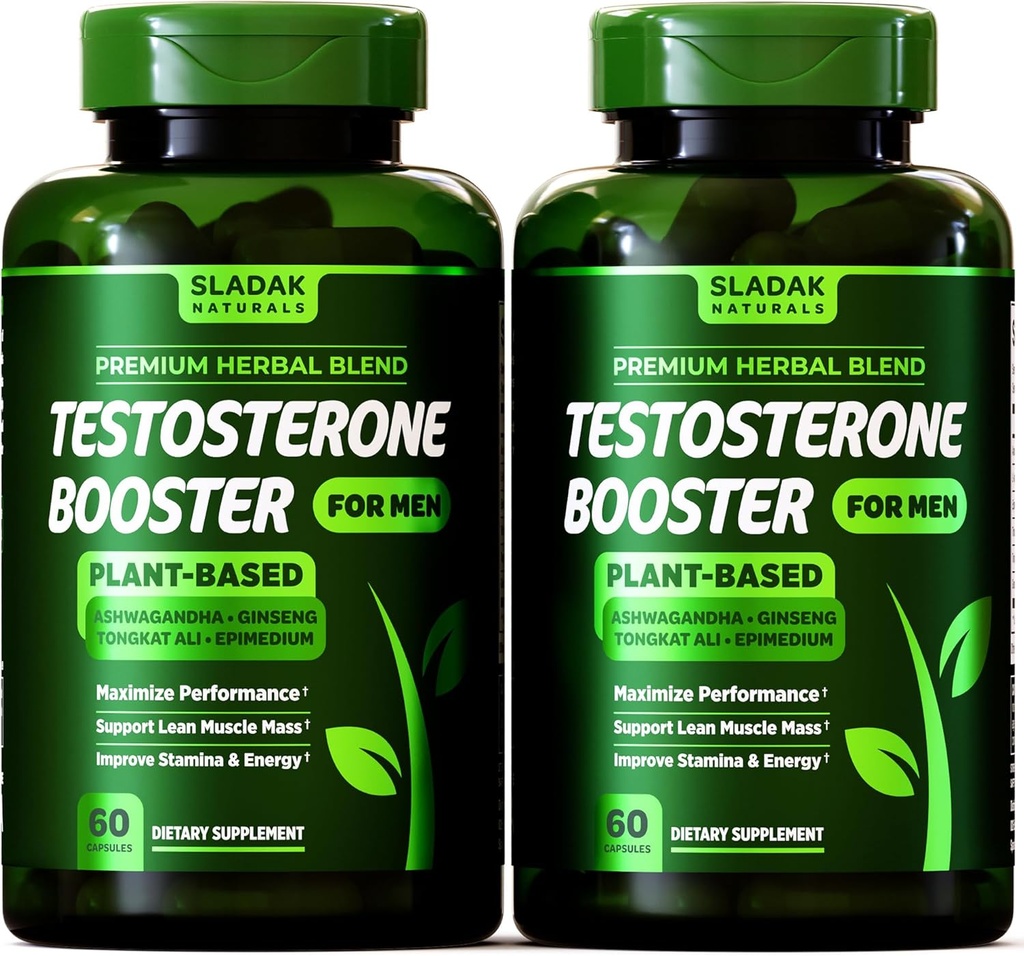 Testosterone Booster Suplemento para Hombre - Male Enhancing Test Boost - Ashwagandha, L-Arginine, Tongkat Ali, Tribulus + Más - Workout, Build Muscle, Strength, Energy & Performance - 2 Month Supply