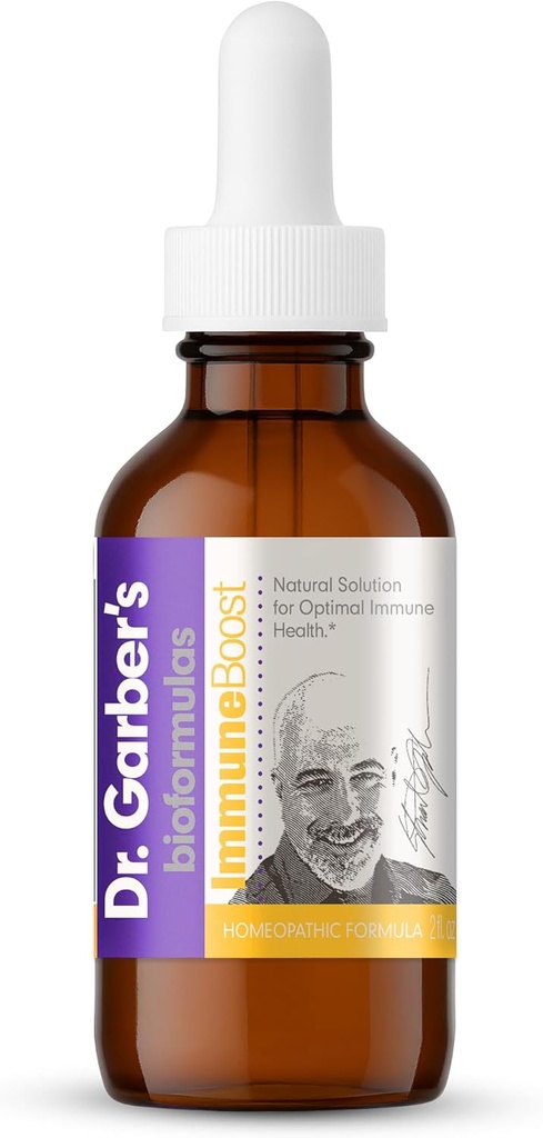 Dr. Garber's Natural Solutions Immune Boost Health Oral Drops - Gemmotherapy Liquid Supplement to Strengthening Immunity, Support Immune System, Increase Resistance, " Contains Antioxidants - 60ml