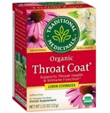 Medicinales Tradicionales Garganta Orgánica Carne de limón Echinacea Té de hierbas, apoya la salud de garganta (16 Cuenta (Pack de 2))