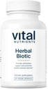 Vital Nutrients Herbal Biotic ← Herbal Immune Support Supplement TEN Antioxidant Support Promotes Healthy Immune System TEN Gluten, Dairy, Soy Free ← Non-GMO Silencio 60 Capsules