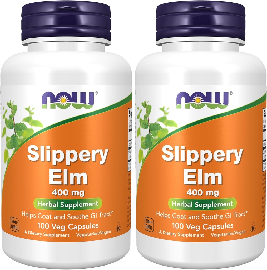 AHORA Slippery Elm 400mg 100 cápsulas (Pack de 2)