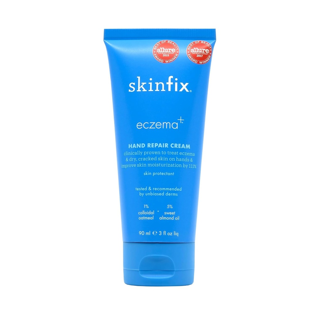 Crema de reparación de manos hidratante Eczema+: To Address Eczema " Dry, Cracked, Sensitive skin, 3 FL Oz