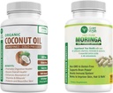Organic Coconut Oil Capsules y Moringa Capsules Bundle!