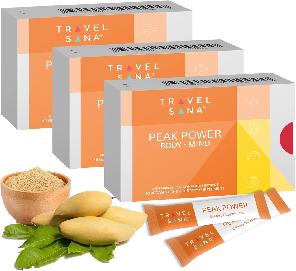 Performance Enhancer ←Boosts Energy, Focus " Cognitive Function ←Caffeine-FreeSupports Mental Clarity " Well-Being ←Mango Leaf Extract (Zynamite) ←Fast-Acting TEN10 Sticks (Pack of 3)