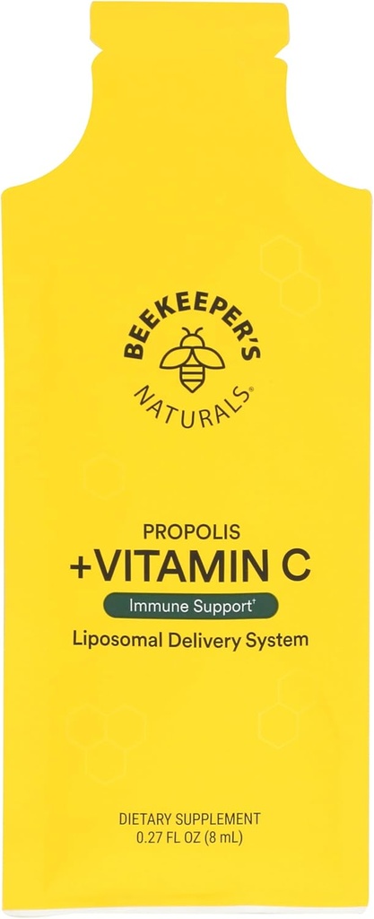 Beekeepers Naturales Propolis Liposomal con vitamina C Single, 0.27 Fz