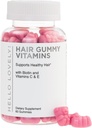 Vitaminas para el cabello Gummies - Biotina 5000 mcg con vitamina E, C & Zinc, Vitaminas para el crecimiento del cabello para hombres y mujeres - Pelo más fuerte, Hermoso, Skin & Nails Suplemento, No GMO &amp; Gluten-Free - 60 Osos Gummy
