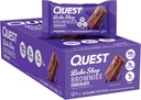 Quest Nutrition Bake Shop, Chocolate Brownies, 10g Protein, 2g Net Carbs, 1g Sugar, Protein Snack, 10 Condes