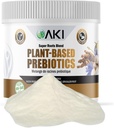 Blend Prebiótico de base vegetal AKI (6oz/170g) - Fuente ideal de FOS & Inulina - Flora intestinal nourca &amp; inmunidad - Ideal para sacudidas proteínas, jugos, smoothies - Keto Friendly, Vegan, Gluten &amp; GMO Gratis