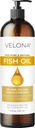 Fish Omega-3 Petróleo por Velona - 8 Fl Oz ← 100% Puro y Natural Transportador Petróleo Silencio Refined  Vitamin E, D, Omega-3 ANTE Cooking, Skin, Face, Body, Hair Care Ø Uso Hoy - Disfruta de resultados