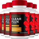 Suplemento de flujo claro, Super Boost Clear Flux Supplement, Clear Flux Pills, Official Formula, Premium Support to Maintain Stable Levels &amp; Healthy Circulation, Clear Flux Health Reviews (5 Pack)
