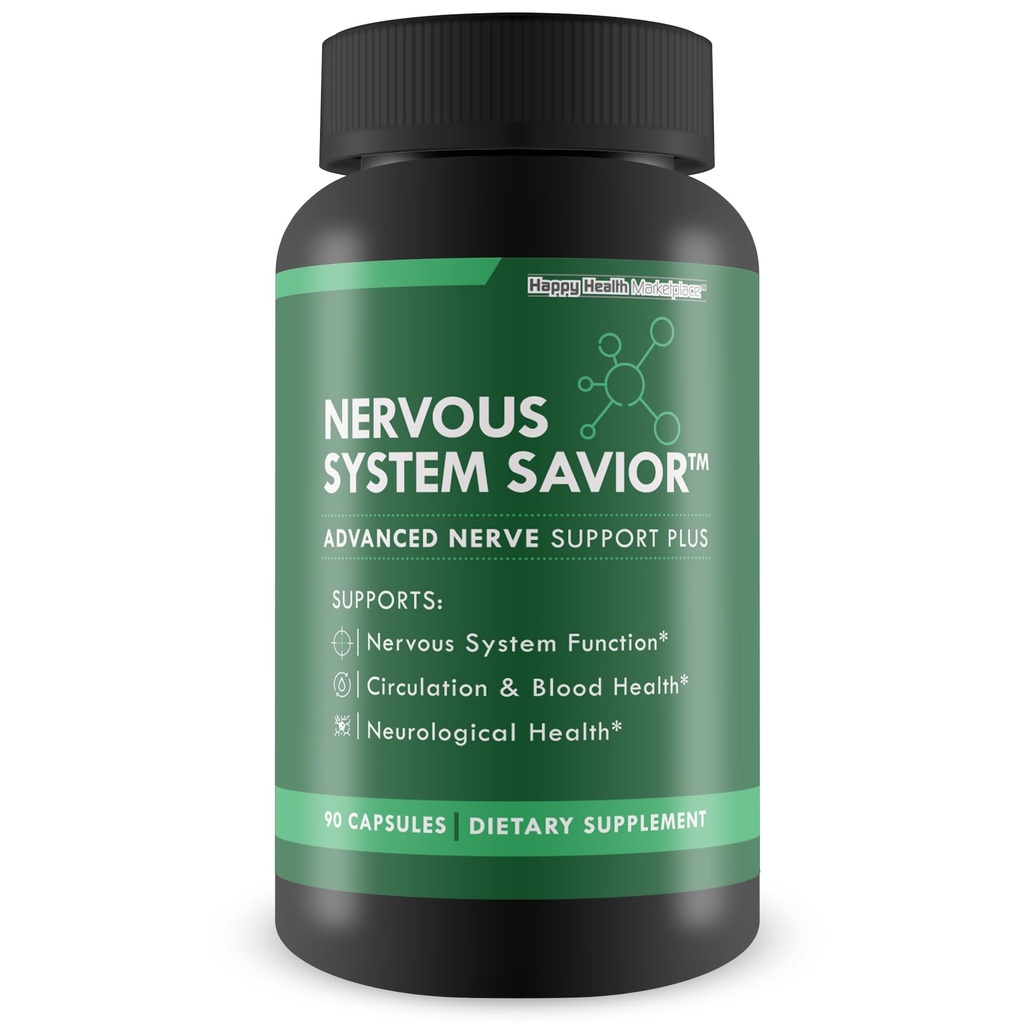 Nervous System Salvador - Avanzado Nerve Soporte - Nuestro Mejor Nerve Apoyo Suplemento - Natural Nerve Salvador Suplemento para ayudar a salvar su Nerve Salud - Nerve Apoyo Suplementos Su Salvador Nerves