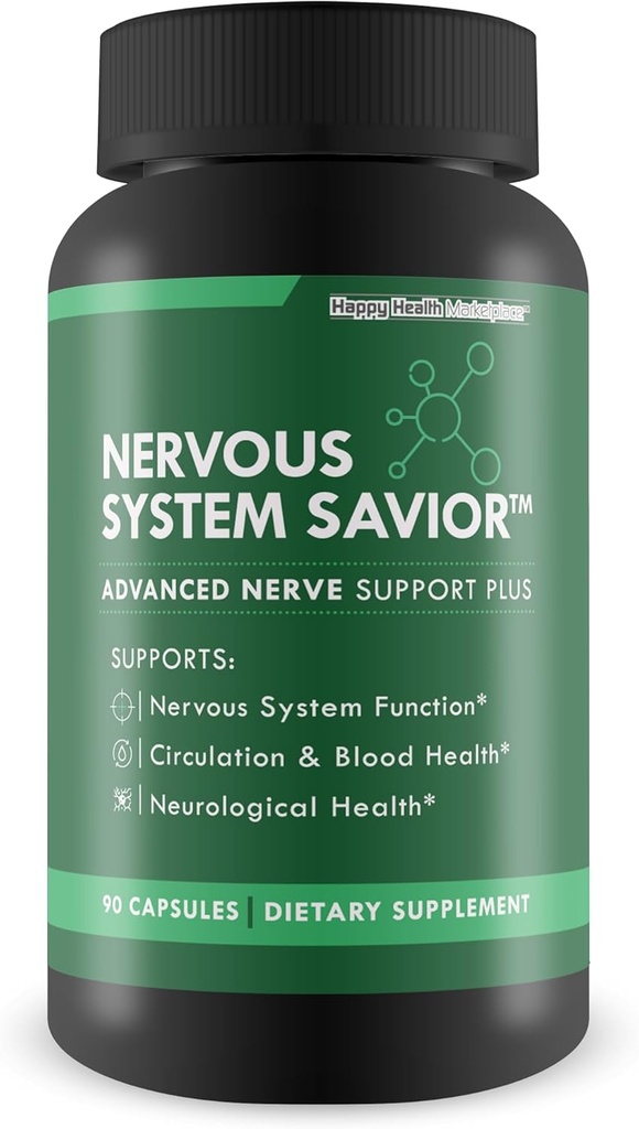 Nervous System Salvador - Avanzado Nerve Soporte - Nuestro Mejor Nerve Apoyo Suplemento - Natural Nerve Salvador Suplemento para ayudar a salvar su Nerve Salud - Nerve Apoyo Suplementos Su Salvador Nerves