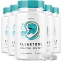 (5 Pack) Píldoras Cleartone - Fórmula Oficial - Cleartone Tinnitus Píldoras de soporte para Audición, Píldoras de tono claro Alivio de Audición Máxima Fuerza Fórmula Clear Tone Advanced Vitamin Supplement (300 Cápsulas)