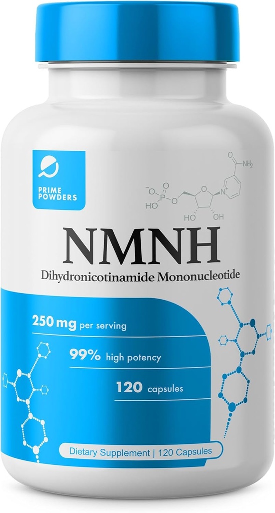 NMNH: Dihydronicotinamide Mononucleotide (120 cápsulas) NAD+ Support NR NAD Supplement