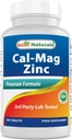 #1 CAL MAG ZINC by Best Naturals - Essential Mineral Complex - Manufactured in a USA Based GMP Certified Facility and Third Party Tested for Purity. Garantizado!!, 180 Tablets