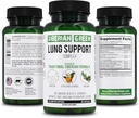 Siberian Green Lung Support Complejo 60 cápsulas - Suplemento de fórmula tradicional Rich en Quercetin, Citrus Bioflavonoids, Pine Bark