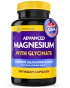 InnovixLabs Advanced Magnesium Capsules - 150 Ct, 210 mg - Glycinate Chelated y Malate - Alta Absorción, Promueve Relajación, Huesos, Muscle Health, Vegan Malate Sleep Suplemento
