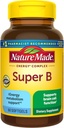 Complejo de energía Super B, Suplemento dietético para la función de la célula cerebral, 60 Softgels, 60 Day Supply