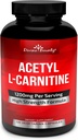 Rebono Divino Acetyl L-Carnitine Capsules 1200mg Por Serving - L Carnitine Suplemento 120 Vegetarian Capsules