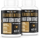 Spermidine Supplements 13mg - 1300mg Wheat Germ Extract Capsules Potent Formula with Higher Spermidine Content and Zinc for Healthy Aging, Daily Immune System and Cell Renewal, 120 Capsules