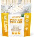 Acerca del tiempo Whey Protein Isolate Powder 25g Vainilla, Ingredientes Naturales, No Gluten-Free, Lactose-Free, Cero Sugar, Bajo Carb, 32 Servimientos