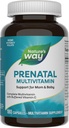 Manera de la naturaleza Multivitamina prenatal, con folato para el desarrollo sano del cerebro y la columna*, 180 cápsulas