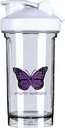 Epilepsia Conciencia 18 Ounce Shaker Bottle Drink Mixer Leak-proof Pre Workout Protein Shakes Meal Reemplazo Shakes Botellas 500ML/18 Oz Blanco