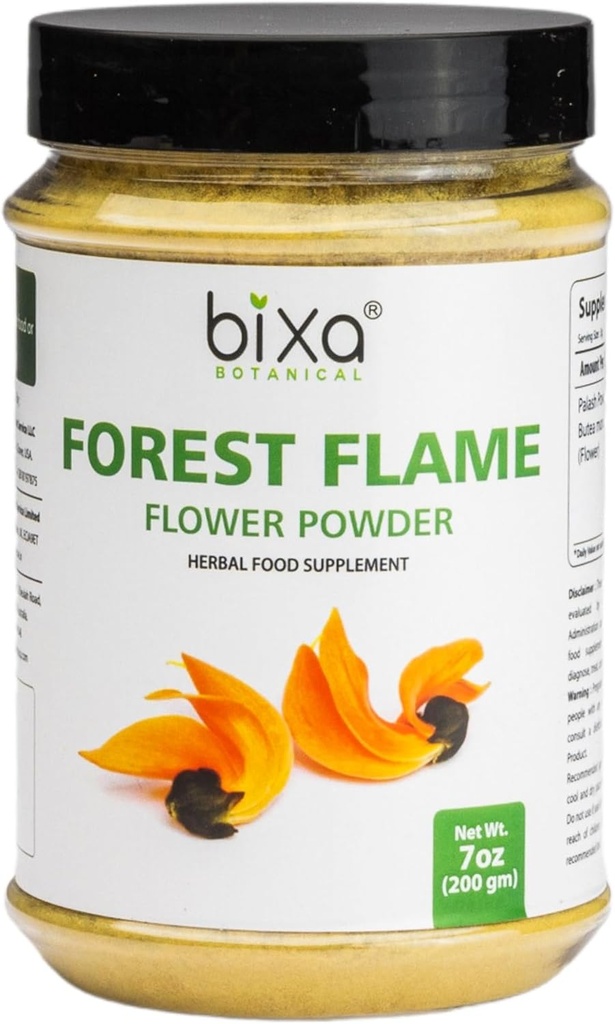 bixa BOTANICAL Forest Flame Tree Powder (Palash/Butea Monosperma), Herbal Natural Suplemento para Hombres y Mujeres
