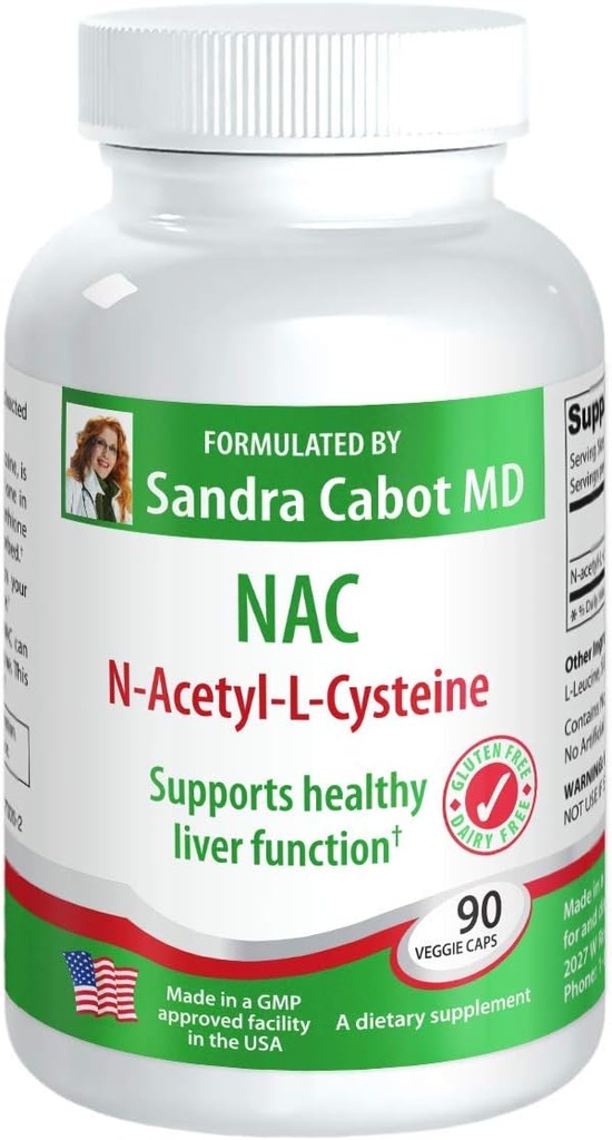 Liverdoctor NAC 600 mg Capsules - N Acetyl Cysteine 600 mg (90 Capsules)