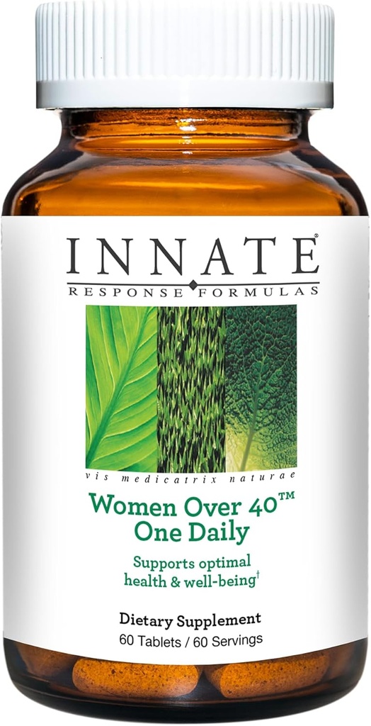 INNATE Response Formulas Women Over 40 One Daily - Daily Multivitamin For Women Over 40 - With Vitamins A, C, and E - Vegetarian, Non-GMO - Made Without 9 Food Allergens - 60 tabletas (60 Servings)