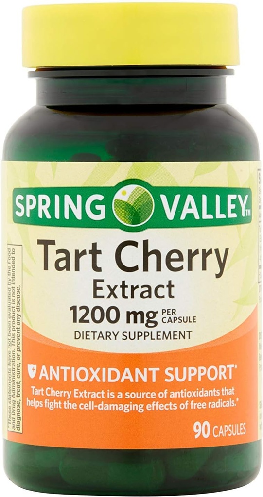 Extracto de cereza de tarta de primavera para salud conjunta, 1200 Mg, 90 cápsulas