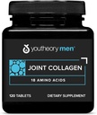 Youtheory Men's Joint Collagen with 18 Amino Acids - Hair, Nail, Muscle, Bone & Joint Support - with Boswellia Extract, Ginger & Black Pepper* - 120 Tablets (60-Day Supply)