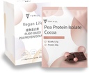 TRYALL Plant Based Pea Protein Powder Isolate (22g de Protein) Travel Sachets (Cocoa Milk, 10 Packs)