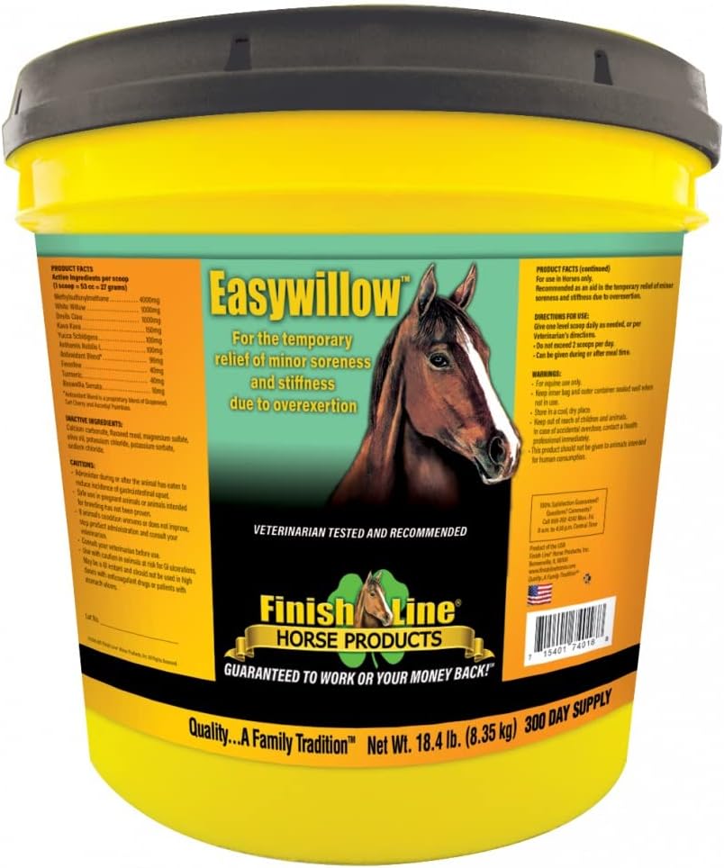 Finish Line Easywillow Equine Supplement Size: 300 Day (18.4 lbs)