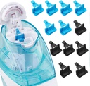 Silicone Saltwater Pods Rellena Accesorios Compatibles con Navage Nasal Care Nasal Irrigation System - Guardar cápsulas de agua salada para una operación fácil (6 Negro + 6 Azul), nomal