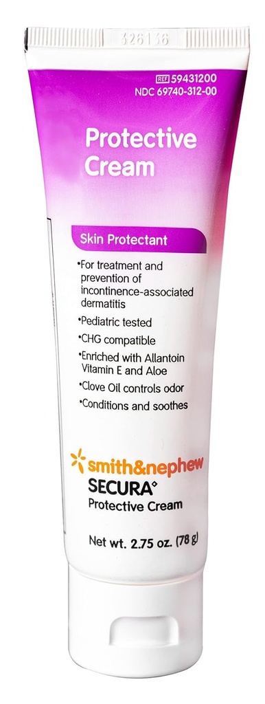 Smith &amp; Nephew Skin Protectant Secura 2.75 oz. Tube Cream (#59431200, Sold Por Piece)