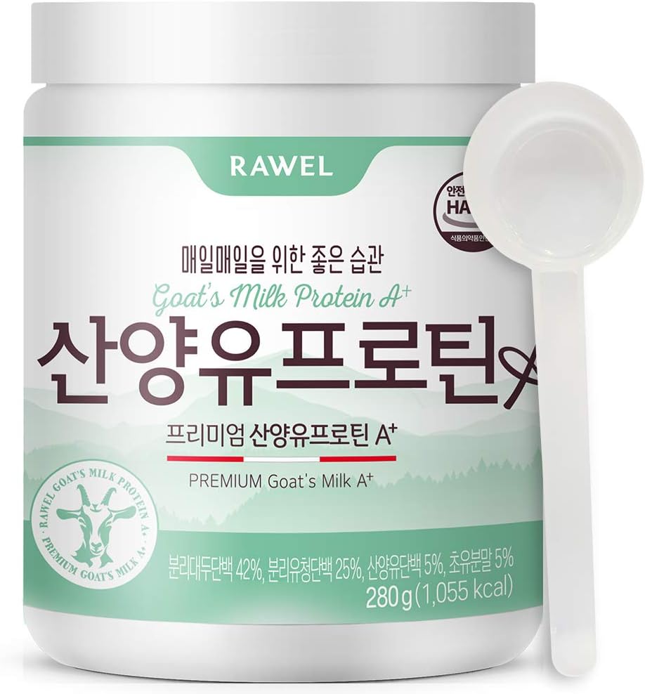 Rawel Premium Goat's Milk Protein dust A+ (9.87oz) / High in Protein to Support Growth/Supports Gut Health and Digestion/Whey Protein Isolate(WPI)