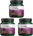 Swanson Premium Brand Msm Powder - Ready-Mix &amp; Unflavored 1 lb Pwdr 3 Pack