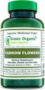 Green Organic Supplements Yarrow Flower, 90 VCaps, Non-GMO, Gluten-Free, (Pack of 1)