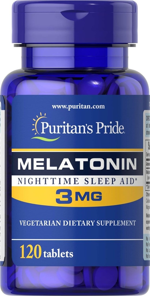 Puritans Pride Melatonin 3 Mg Tablets, 120 Conde