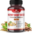 Ultra Horny Goat Weed Tongkat Ali Maca Root Tribulus - Aumentar la energía, resistencia y rendimiento con Fadogia Ashwagandha Ginseng L-Arginine (90 Conde (Pack of 1))