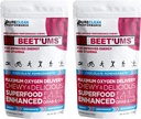BeET'UMS Beet Chews - Premium Organic Beet Juice Powder Suplemento - Nitric Oxide Energy &amp; Blood Flow Circulation Support - Real Chocolate Pomegranate Health Chews with 7 Superfoods (2)