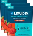 Liquid I.V.® Hydration Multiplier - Strawberry | Electrolyte Powder Drink Mix | 3 Pack (48 Servings)