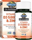 Jardín de la vida quercetina Zinc Una vez diario inmune suplemento de soporte con vitamina D3 para la salud del hueso, la salud del pecho &amp; la salud de la piel - Dr Formulado – Gluten Gratis, No GMO – 30 Mini Tabs