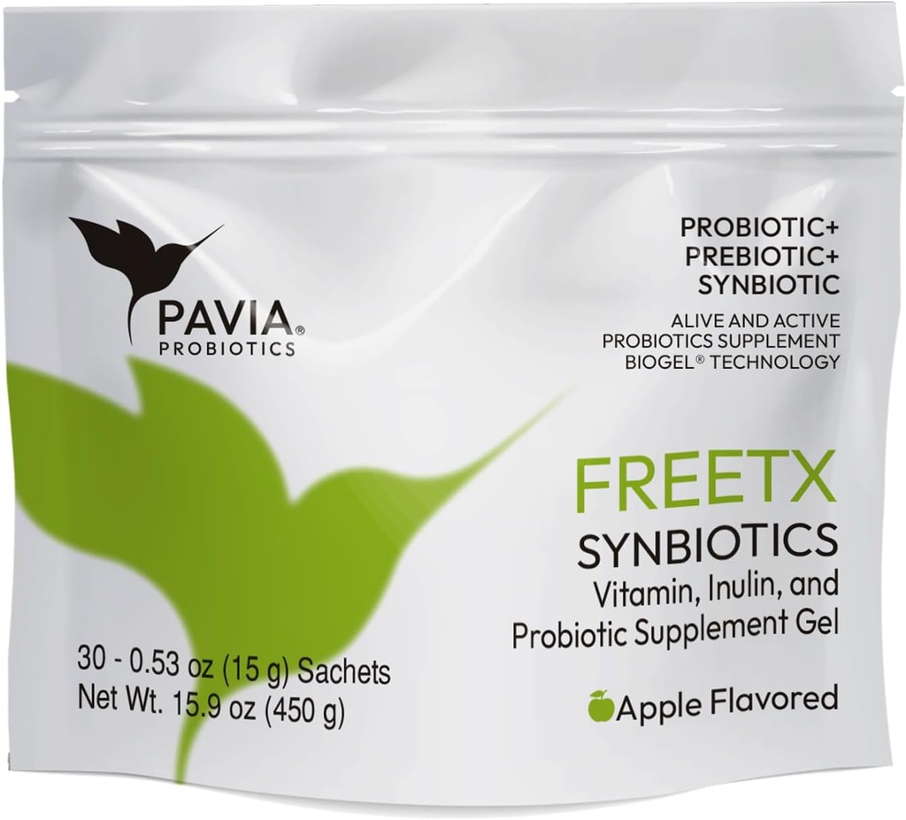 XAVIAX | Probiotic Gel | Gut Health Supplements | 1 Million CFU | Apple | for Constipation, Decrease uric Acid toxins and Gut Health Overall | 30 sachets