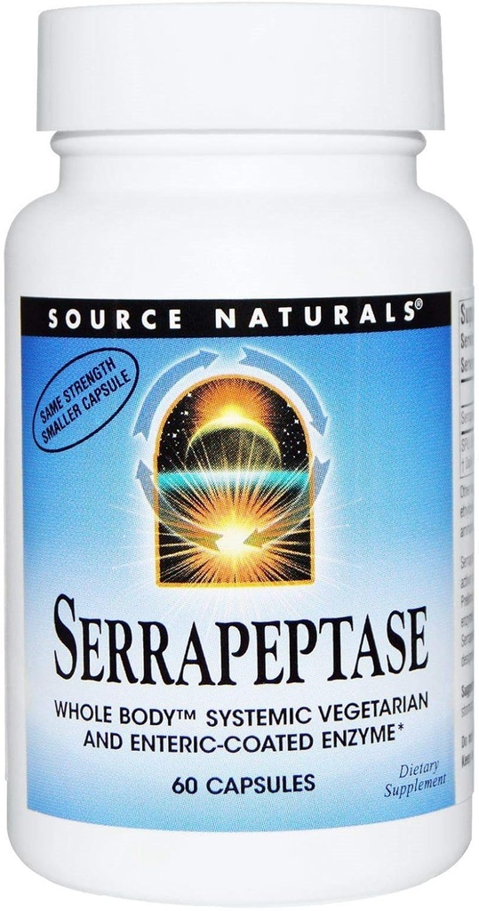 Serrapeptase Source Naturals, Inc. 60 VCaps